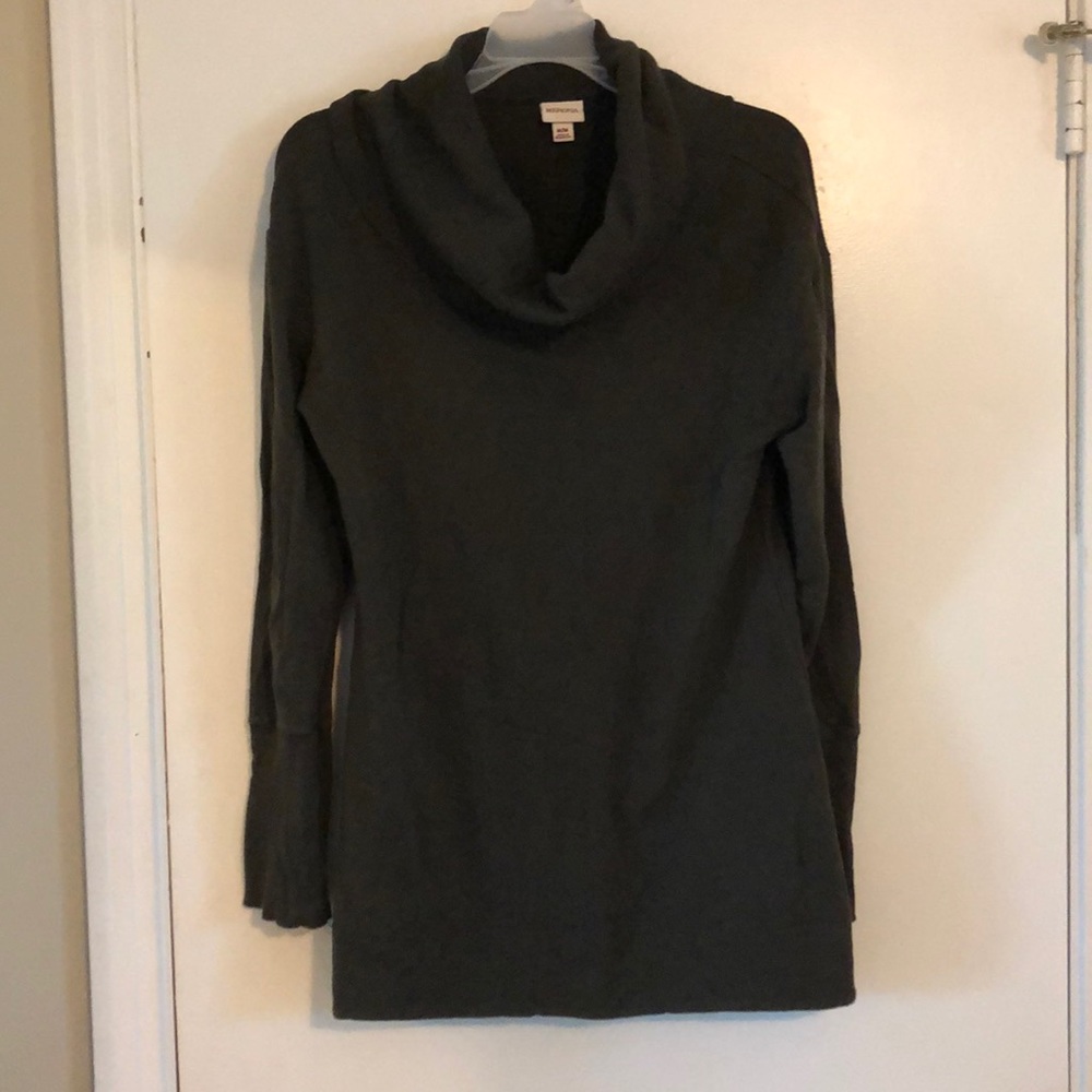 Dark green cowl neck sweater